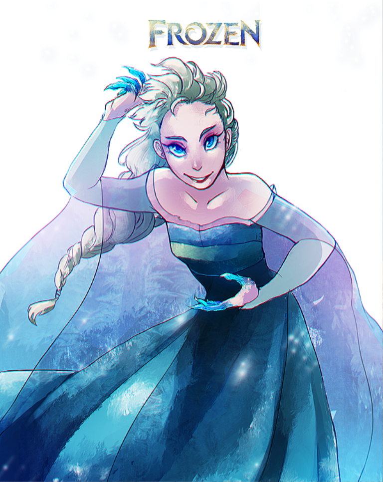 cartoon picture of elsa