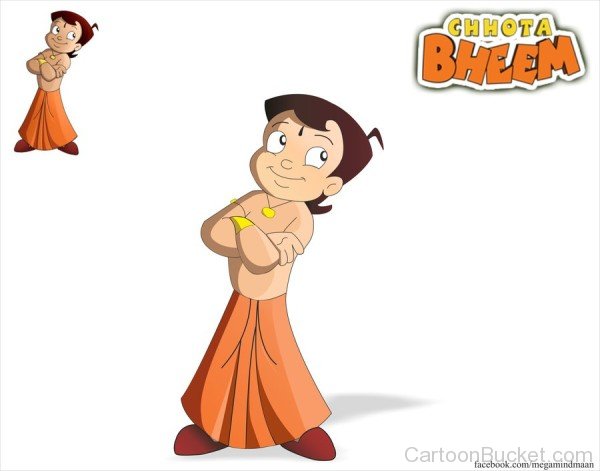 Beautiful Standng Pose Of chota Bheem