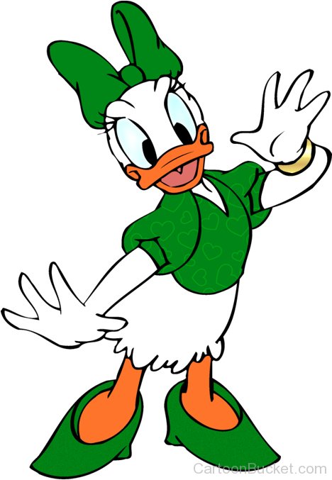 Daisy Duck  In Green Dress