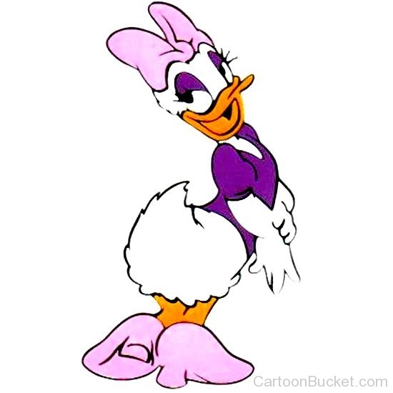 Daisy Duck With Shy Eyes