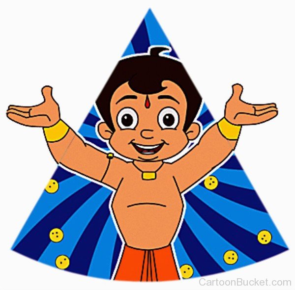 Image Of Chota Bheem Raising Hands