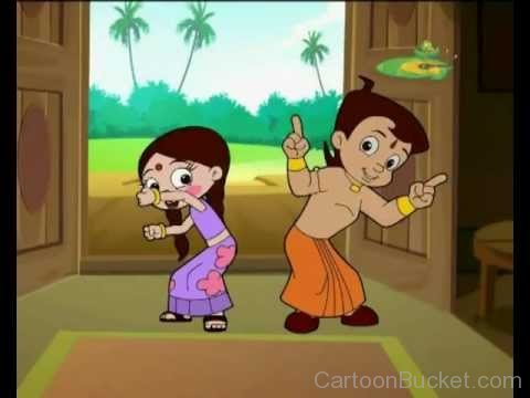 Image Of Chutki With Chota Bheem