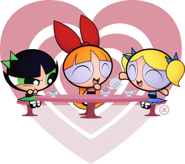 Powerpuff Girls During Tea Party