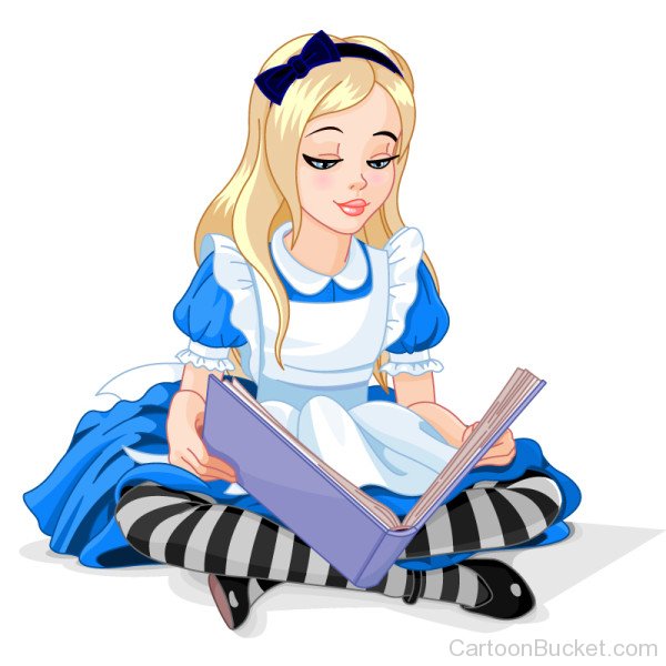 Alice Reading Book