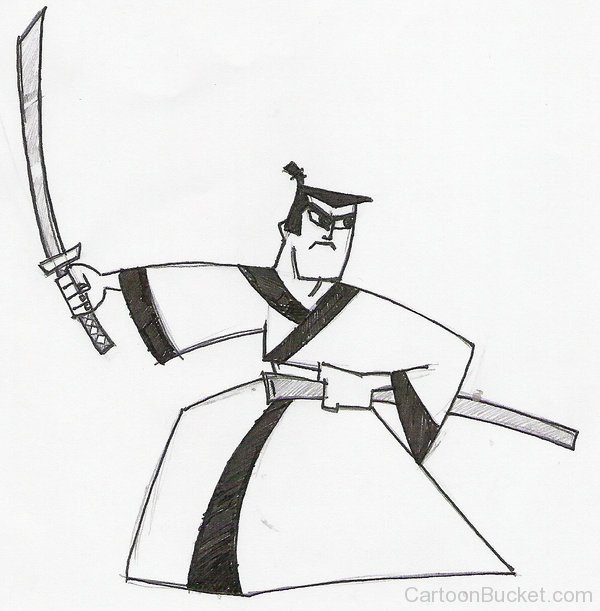 Beautiful Sketch Of Samurai Jack