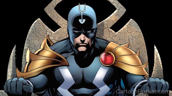 Black Bolt Looking Angry