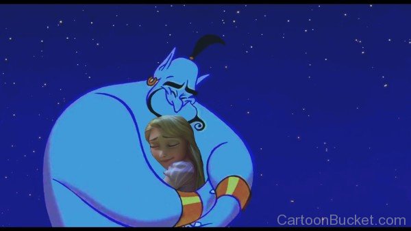 Genie Hug Rapunzel