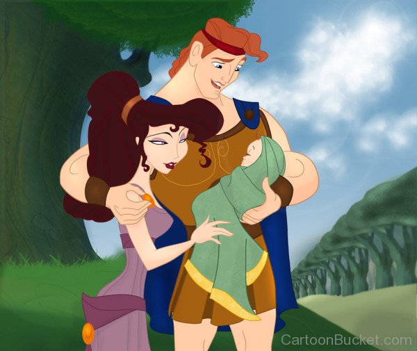 Hercules With Megara And His Son