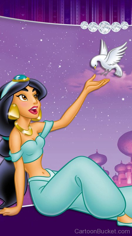 Princess Jasmine With Piegon