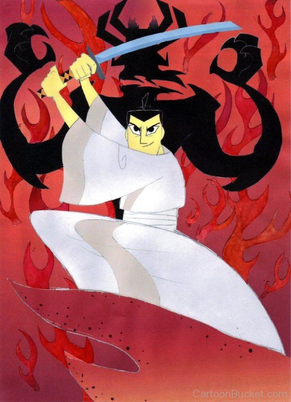 Samurai Jack Attacking Pose