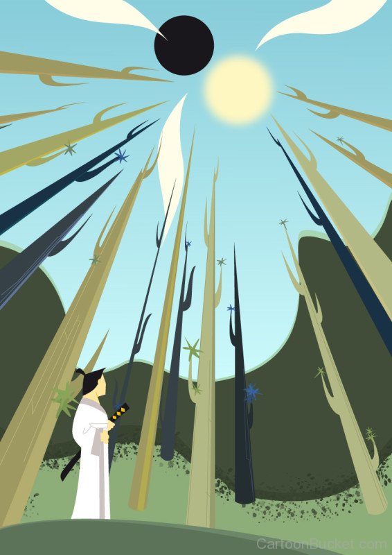 Samurai Jack Looking At The Sun