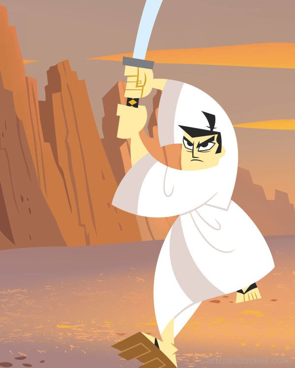 Samurai Jack With His Sword