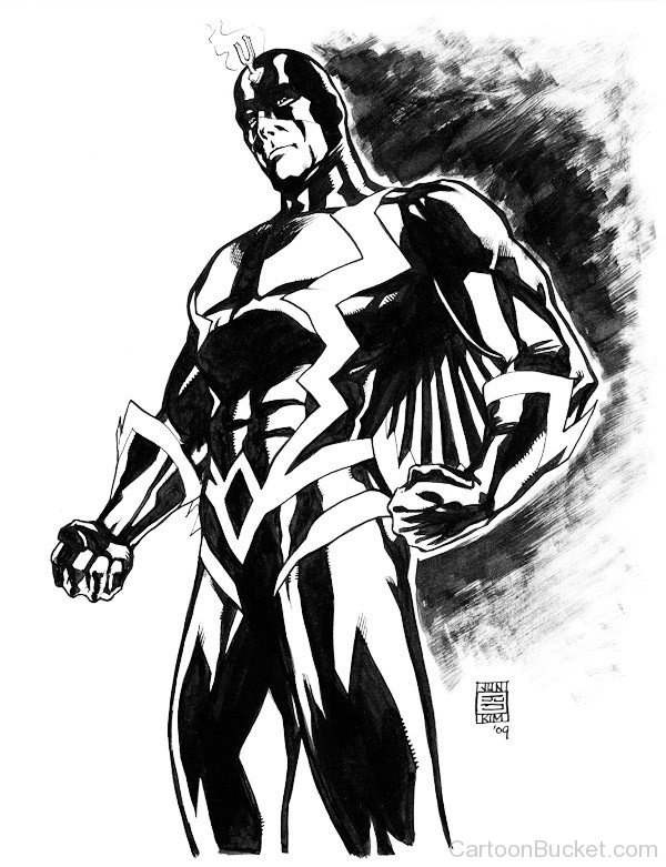 Sketch Of Black Bolt