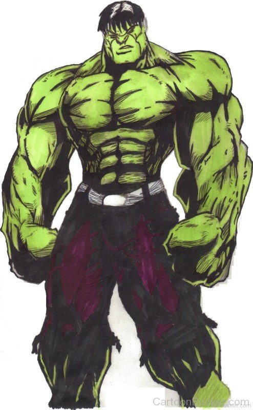 Sketch Of Hulk