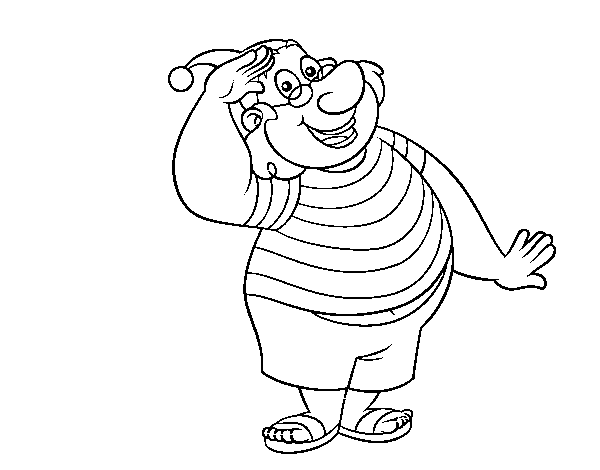 Black And White Image Of Mr.Smee