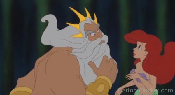 King Triton With Ariel Image