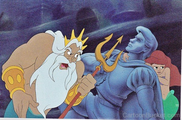 King Triton With Ariel Photo