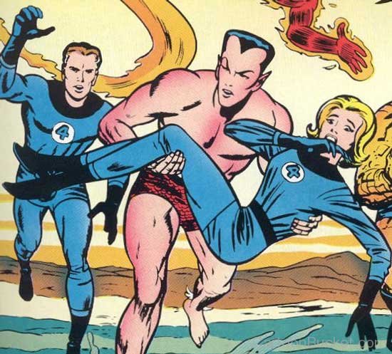 Mr Fantastic Trying To Catch Namor