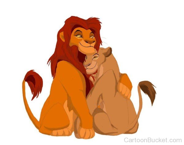 Mufasa Hugs Sarabi