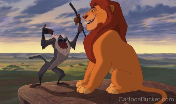 Mufasa Looking At Rafiki