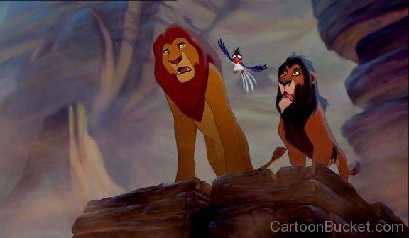 Mufasa With Zazu And Scar