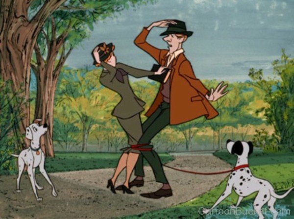 Pongo and Perdita In Forest