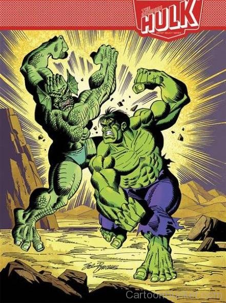 The Incredible Hulk Fighting