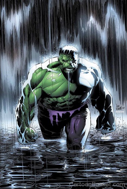 The Incredible Hulk In Rain