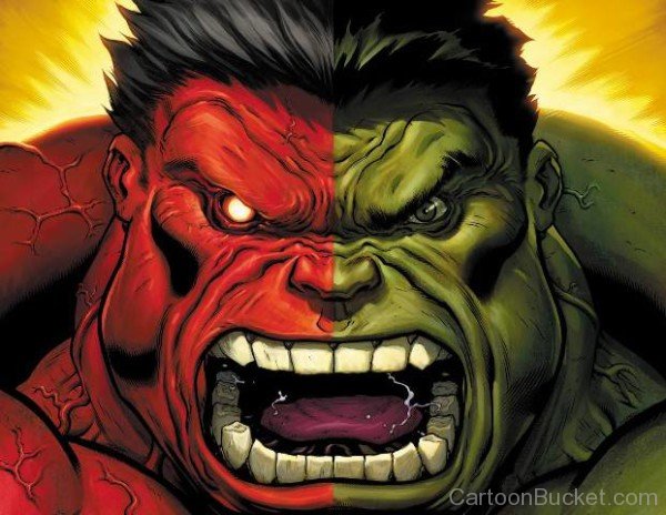 The Incredible Hulk Red And Green