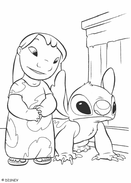 sketch Of Lilo And Stitch