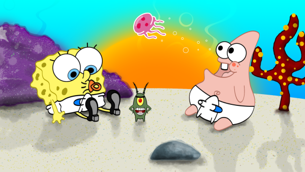 Baby Spongebob And Baby Patrick