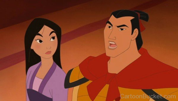 Mulan Looking At Shang