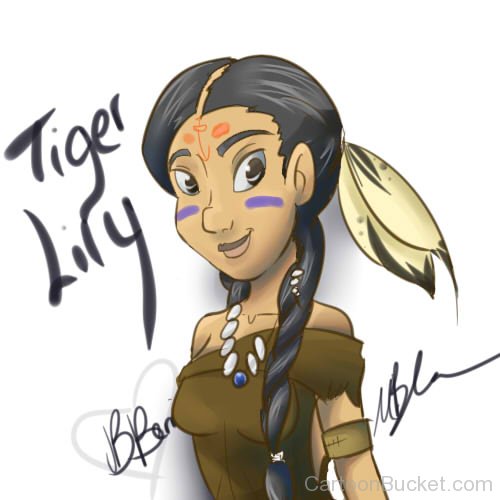 Painting Of Tiger Lily