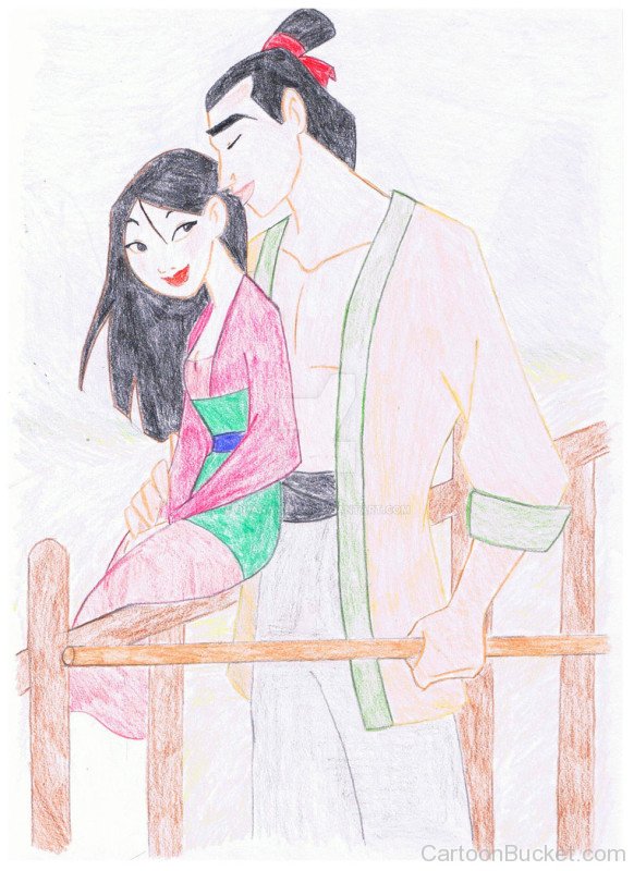 Shang And Mulan Drawing