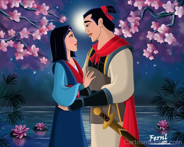 Shang And Mulan Looking In Their Eyes