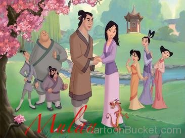 Shang Holding Mulan's Hand