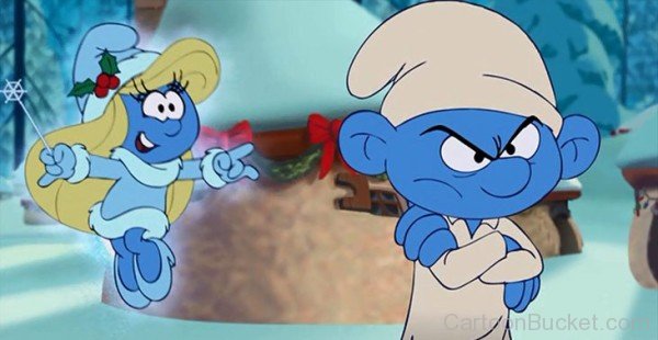 Smurfette And Grouchy Image