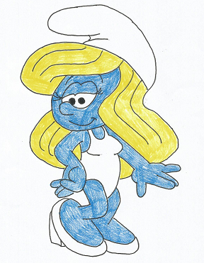 Smurfette Drawing