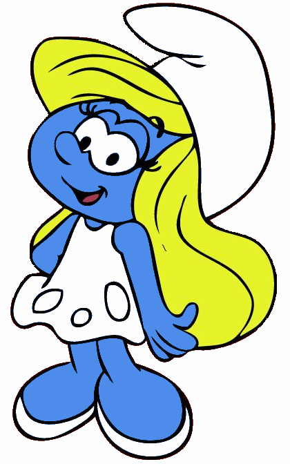 Smurfette Looking Happy