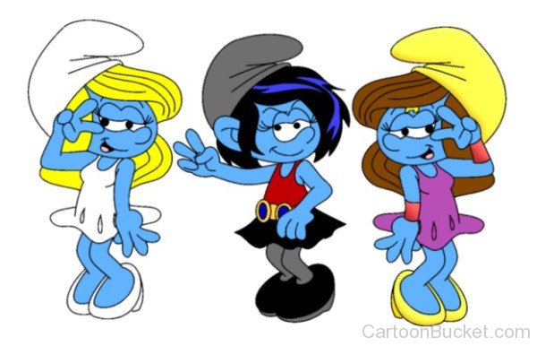 Smurfette With Vexy And Wonder