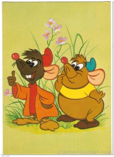 Disney Cartoon Jaq And Gus