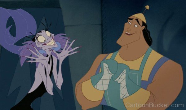 Kronk And Yzma Looking Happy