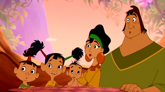 Kronk With His Wife And Childrens