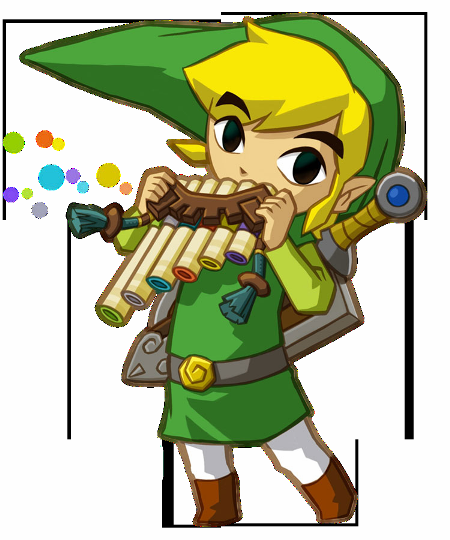 Link Playing Flute