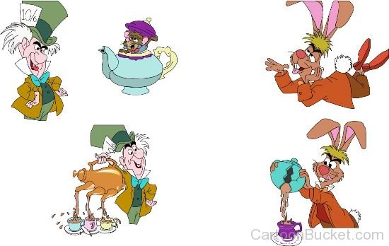 Mad Hatter,Dormouse And March Hare