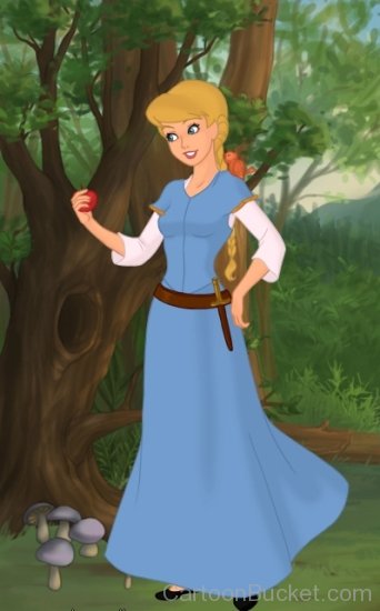 Princess Calla Holding Apple