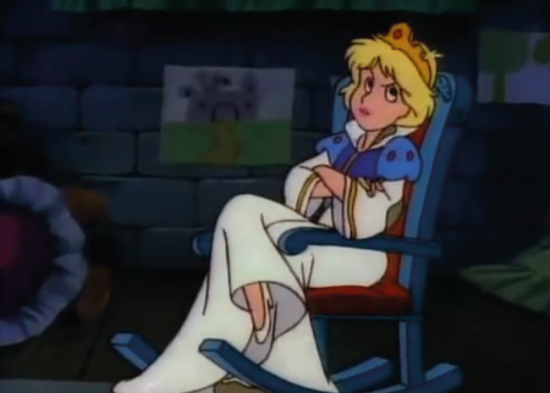 Princess Calla Sitting On Chair
