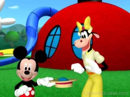 Queen Clarabelle And Mickey Mouse