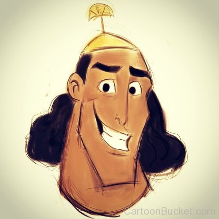 Sketch Of Kronk Face Image