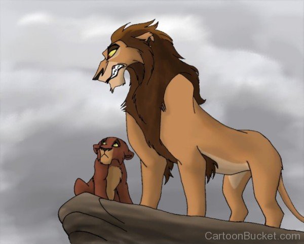 Zira Looking At Kovu